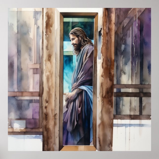 Póster Jesús Contemplando Su Asignación (Frente)