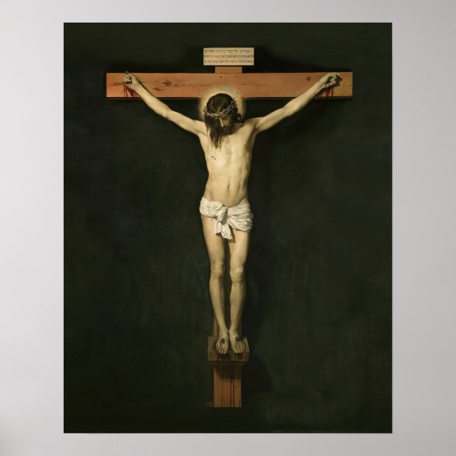 Póster Jesús Crucificado Crucifixion Cross Print Poster (Frente)