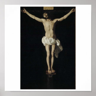 Póster Jesús crucificado espirante circa 1630-1640