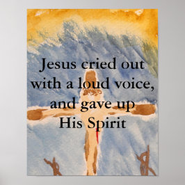 Póster Jesús crusificado