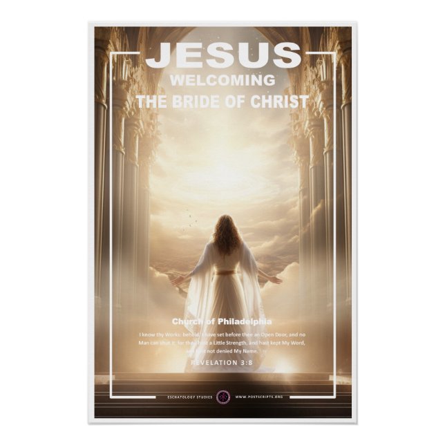 Póster Jesús - Dando la bienvenida a la novia (Anverso)