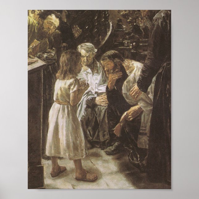 Póster Jesús De Doce Años En El Templo De 1879 (Frente)