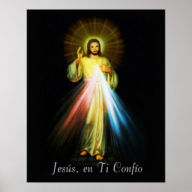 Póster Jesus Divina Misericordia Poster Spanish - Espanol (Frente)