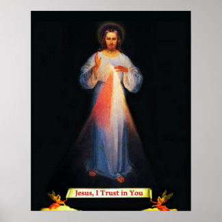 Póster Jesus Divine Mercy Sr Faustina Poster