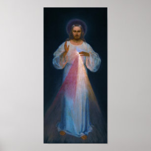 Póster Jesus Divine Mercy Vilnius Eugeniusz Kazimirowski