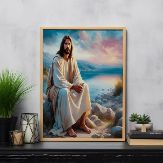 Póster Jesús Divino Paz Junto A Las Aguas Del Sol (Subido por el creador)