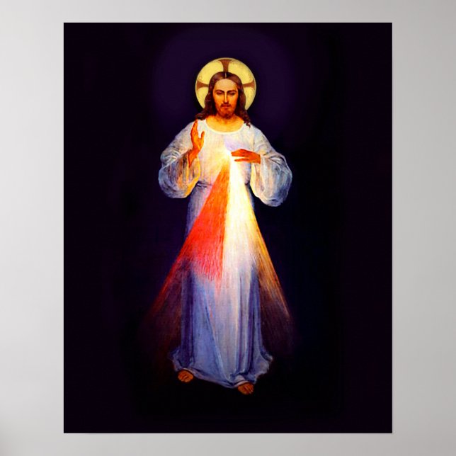 Póster Jesús Divino Poster de Misericordia (Frente)