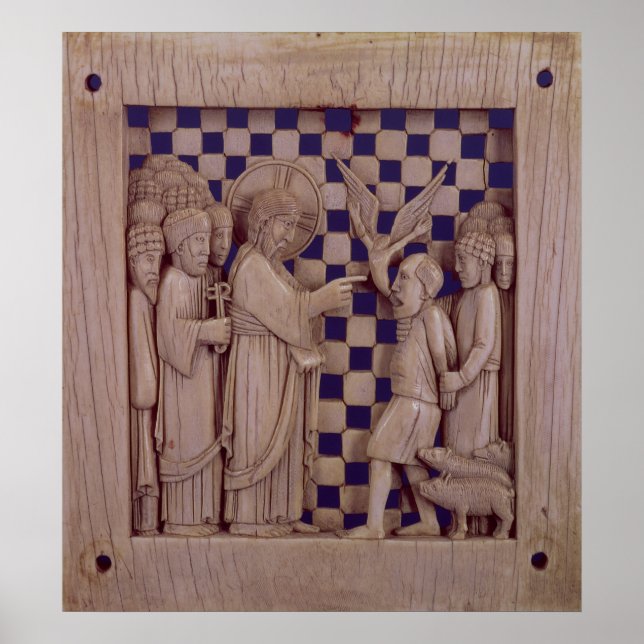 Póster Jesus driving out the unclean spirit, relief (Frente)