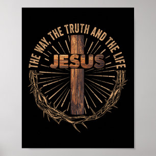 Póster Jesús El Camino De La Verdad La Vida Jesús Cristia