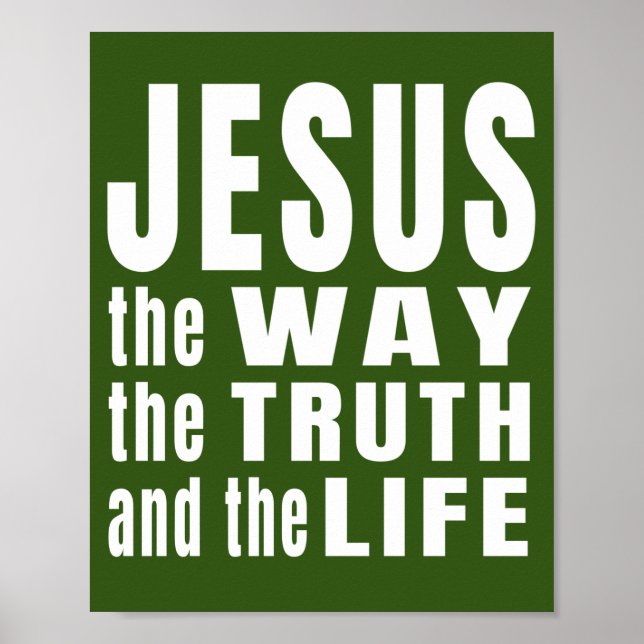 Póster Jesús el camino de la verdad y la vida (Frente)