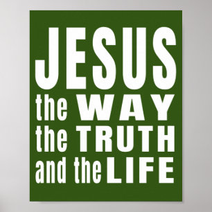 Póster Jesús el camino la verdad y la vida 