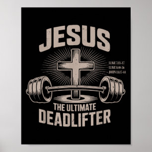 Póster Jesús El Difunto Niño Del Músculo Divertido Gy Cri