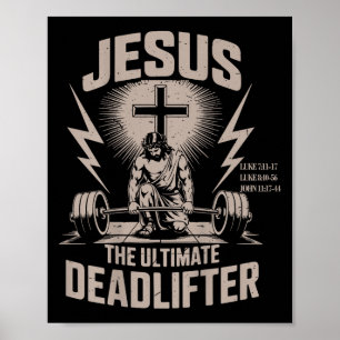Póster Jesús El Gracioso Experimento Cristiano Del Gimnas