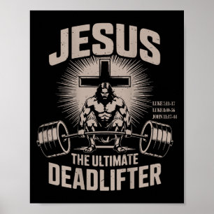 Póster Jesús El Gracioso Experimento Cristiano Del Gimnas