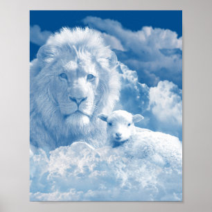 PÓSTER JESÚS EL LAMB Y JESÚS EL LEÓN