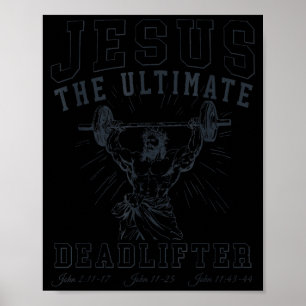 Póster Jesús El Levantador de Peso Muerto Definitivo - Je
