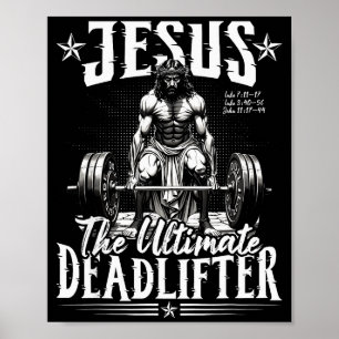 Póster Jesús El Levantador de Peso Muerto Definitivo Jesú