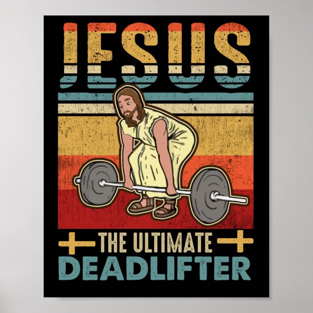 Póster Jesús El Último Gimnasio Gracioso De La Muerte (Frente)