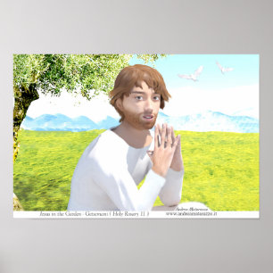 Póster Jesús en el Jardín (Getsemaní)