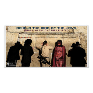 Póster Jesús en el Muro Occidental