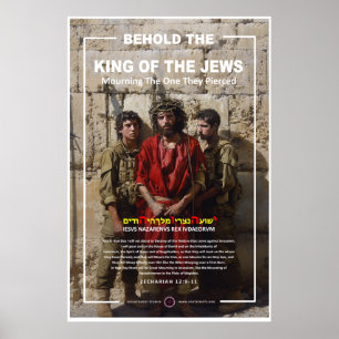 Póster Jesús en el Muro Occidental