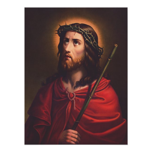 Póster Jesús en la corona de espinas (Anverso)