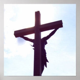 Póster jesus en la cruz