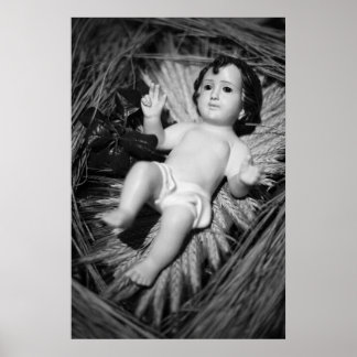 Póster Jesús en la cuna