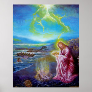 Póster JESÚS EN LA MAR, San Juan 21