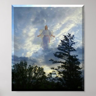 Póster Jesús en las nubes
