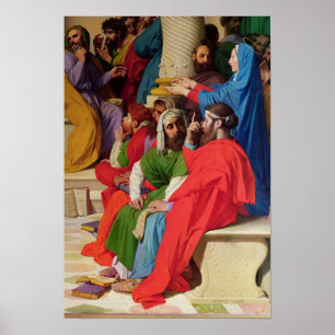 Póster Jesús entre los Médicas