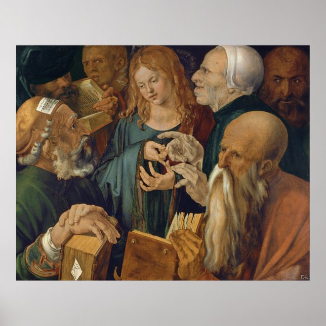 Póster Jesús entre los Médicas de Albrecht Durer (Frente)