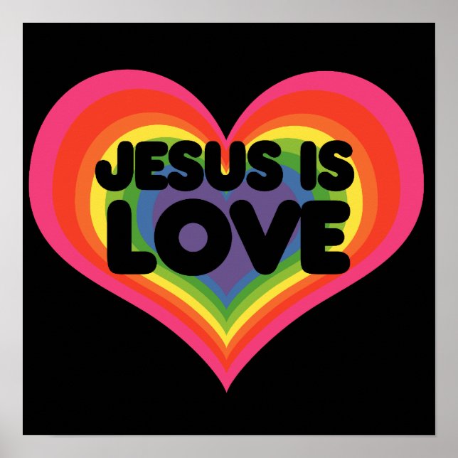 Póster Jesús es amor (Frente)