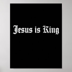 Póster Jesús es Calle Cristiano Rey
