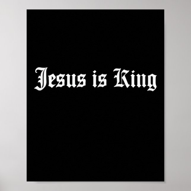 Póster Jesús es Calle Cristiano Rey (Frente)