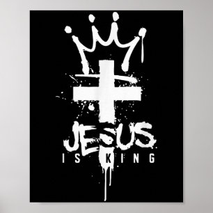 Póster Jesús es el rey cristiano