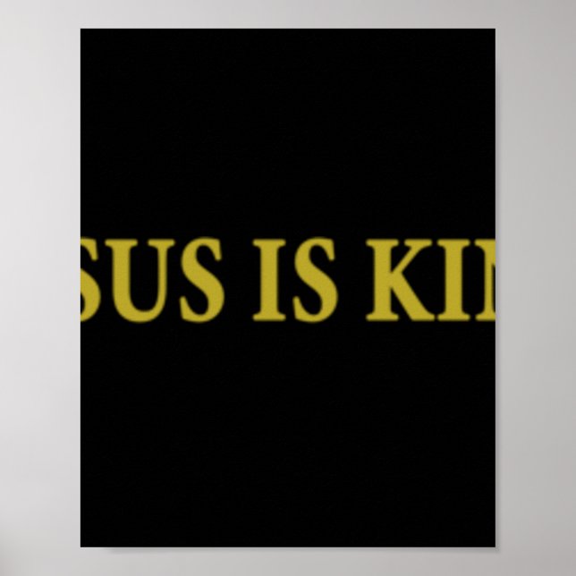 Póster Jesús es el Rey Cristiano Pullover HoodieJesús es  (Frente)