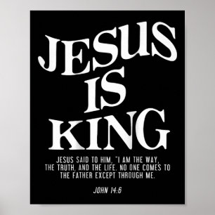 Póster Jesús es el Rey Jesús Juan 146 Vestir cristiano (e