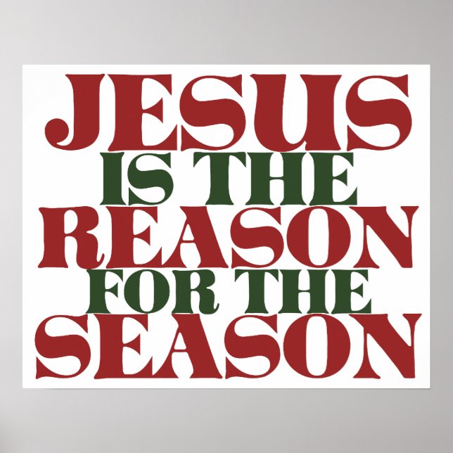 Póster Jesús es la razón de la temporada (Frente)