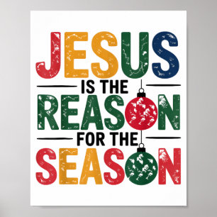 Póster Jesús Es La Razón De La Temporada Cristiano Chris