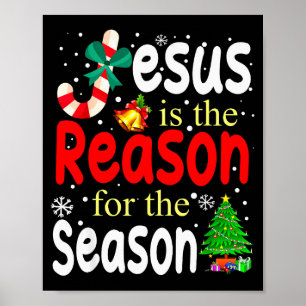 Póster Jesús Es La Razón De La Temporada Cristiano Navida