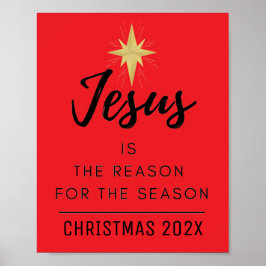 Póster Jesús es la Razón de la Temporada de Navidad