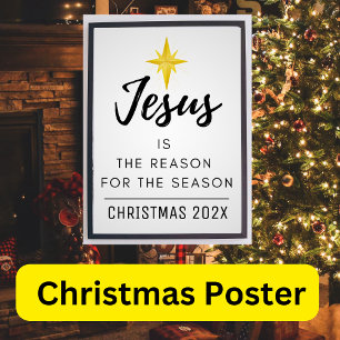 Póster Jesús es la Razón de la Temporada de Navidad
