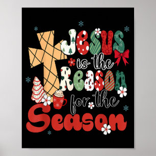 Póster Jesús Es La Razón De La Temporada De Navidad Jesús