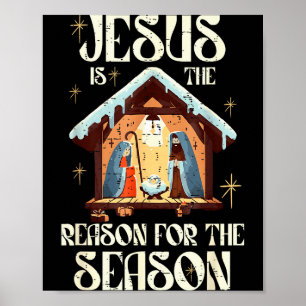 Póster Jesús Es La Razón De La Temporada Fe Cristiana