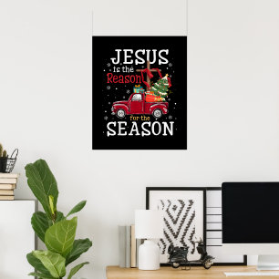 Póster Jesús es la razón de la temporada Fe Cristiana