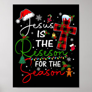 Póster Jesús Es La Razón De La Temporada Navidad Xmas