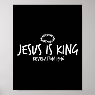 Póster Jesús es la Revelación del Rey 19_16 Jes de fe cri