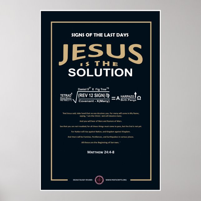 Póster Jesús es la solución (Frente)