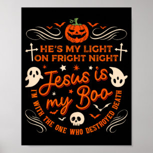 Póster Jesús es mi novio Halloween cristiano fantasma cal